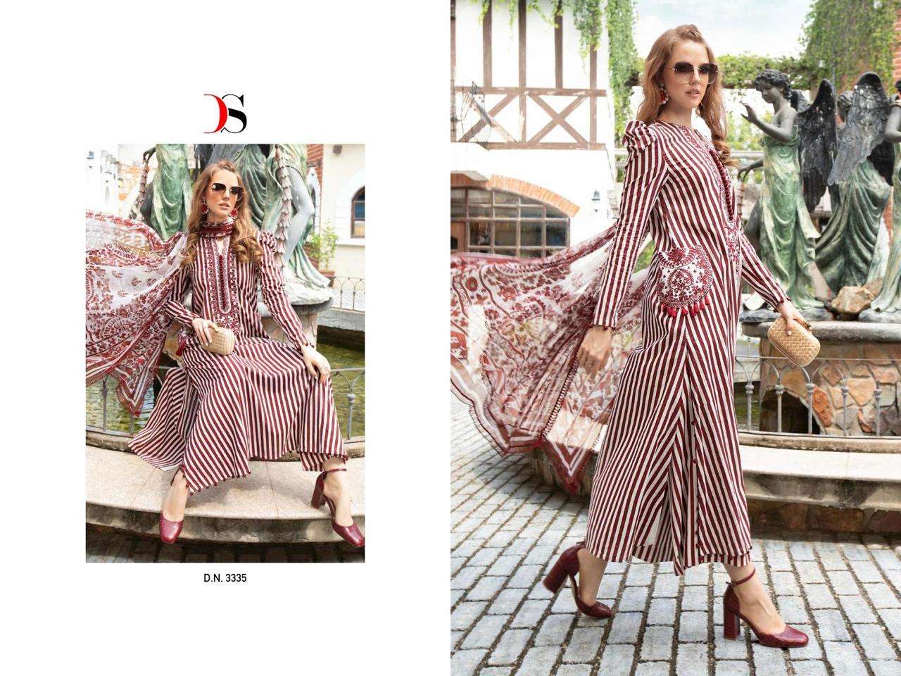 Deepsy Maria B M Print Spring Summer 23 Vol 3 Cotton Dupatta Salwar Suits Wholesale catalog