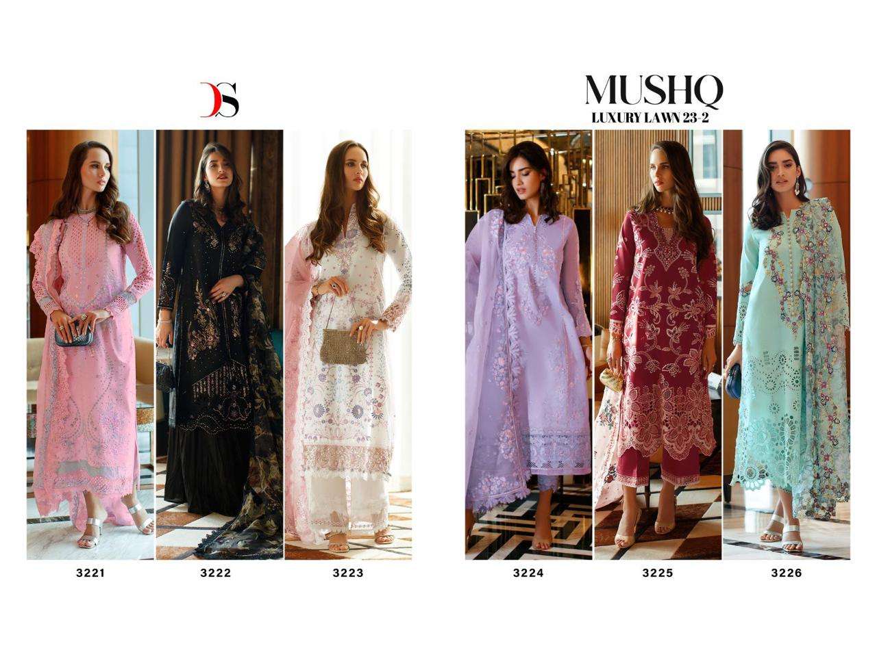 Deepsy Mushq Luxury Lawn 23 Vol 2 Pakistani Suit Wholesale catalog