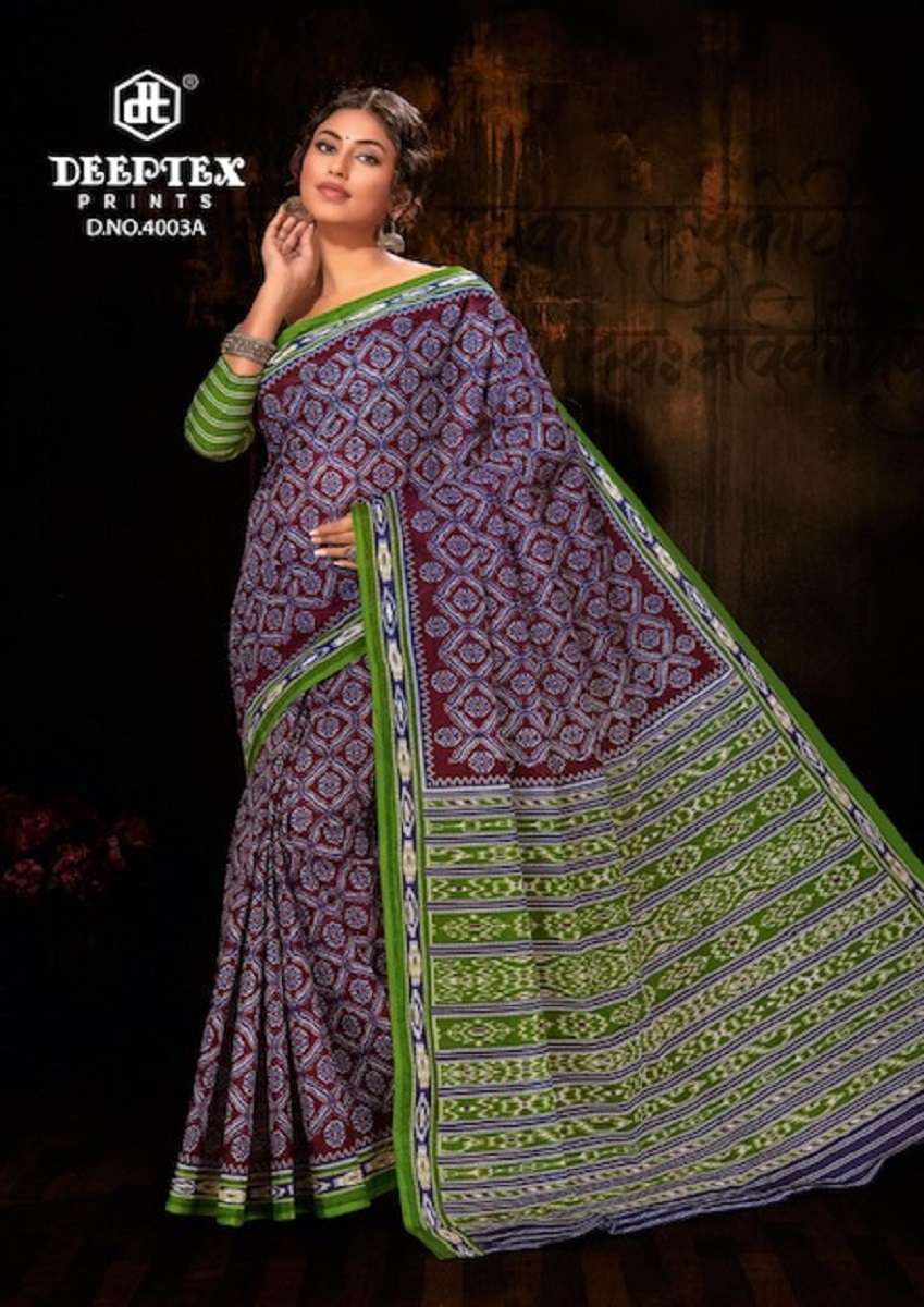 Deeptex Mother Queen Vol-3 Cotton Saree