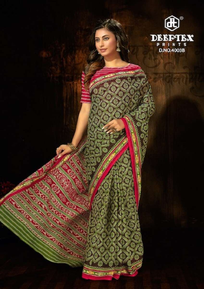 Deeptex Mother Queen Vol-3 Cotton Saree