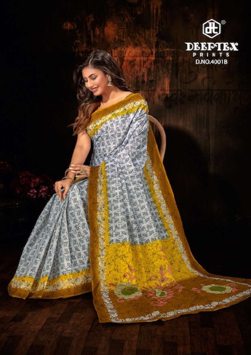 Deeptex Mother Queen Vol-3 Cotton Saree