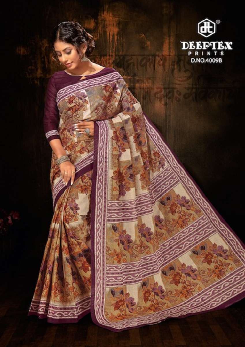 Deeptex Mother Queen Vol-3 Cotton Saree