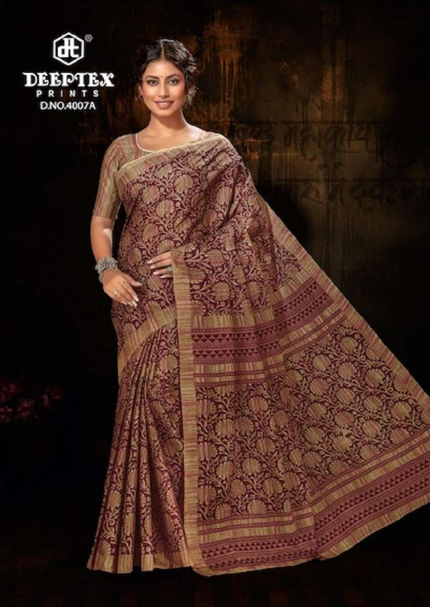 Deeptex Mother Queen Vol-3 Cotton Saree