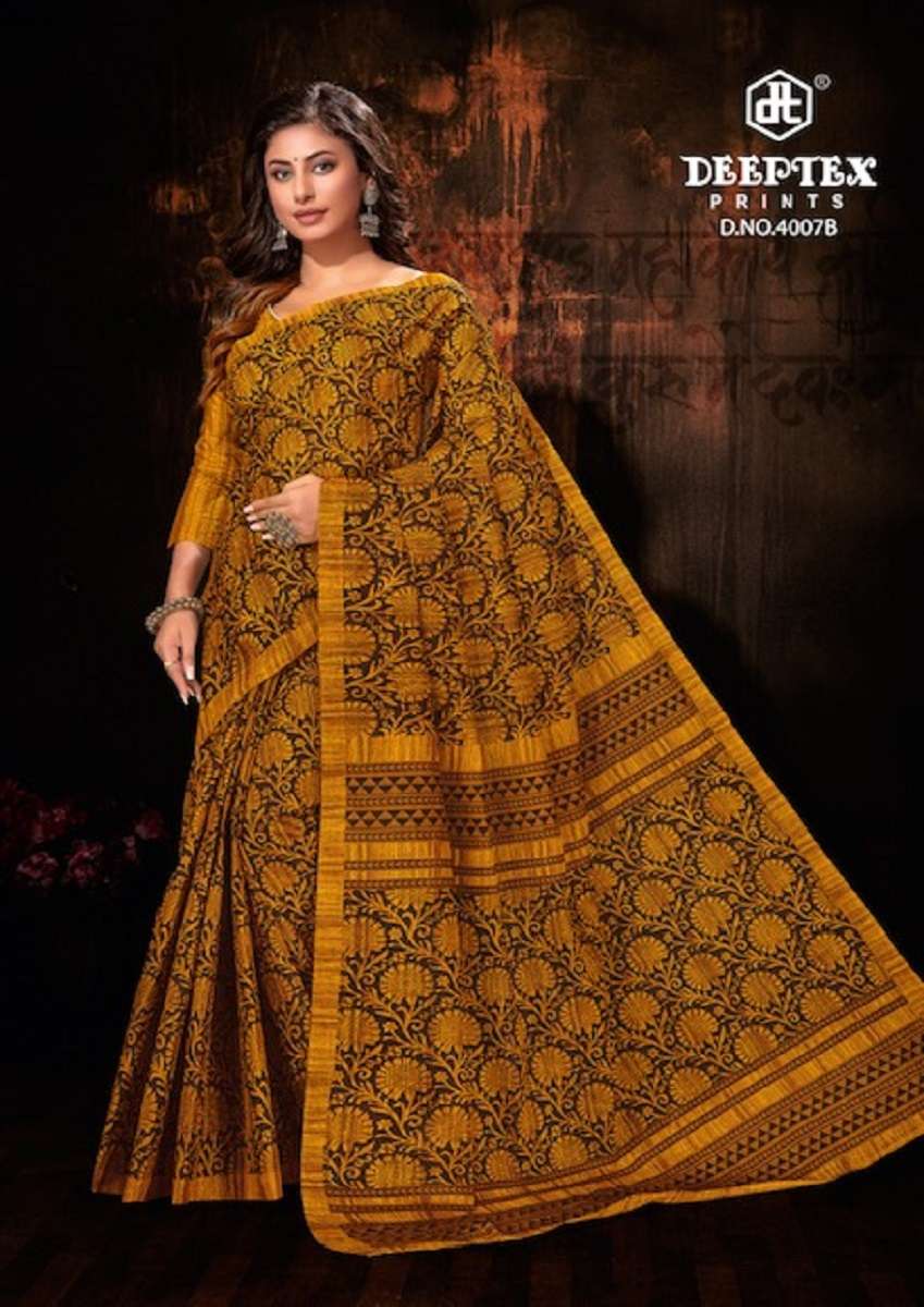 Deeptex Mother Queen Vol-3 Cotton Saree