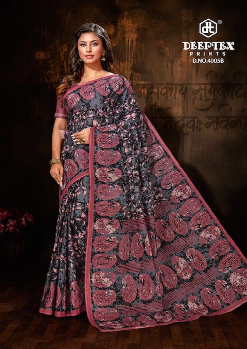 Deeptex Mother Queen Vol-3 Cotton Saree