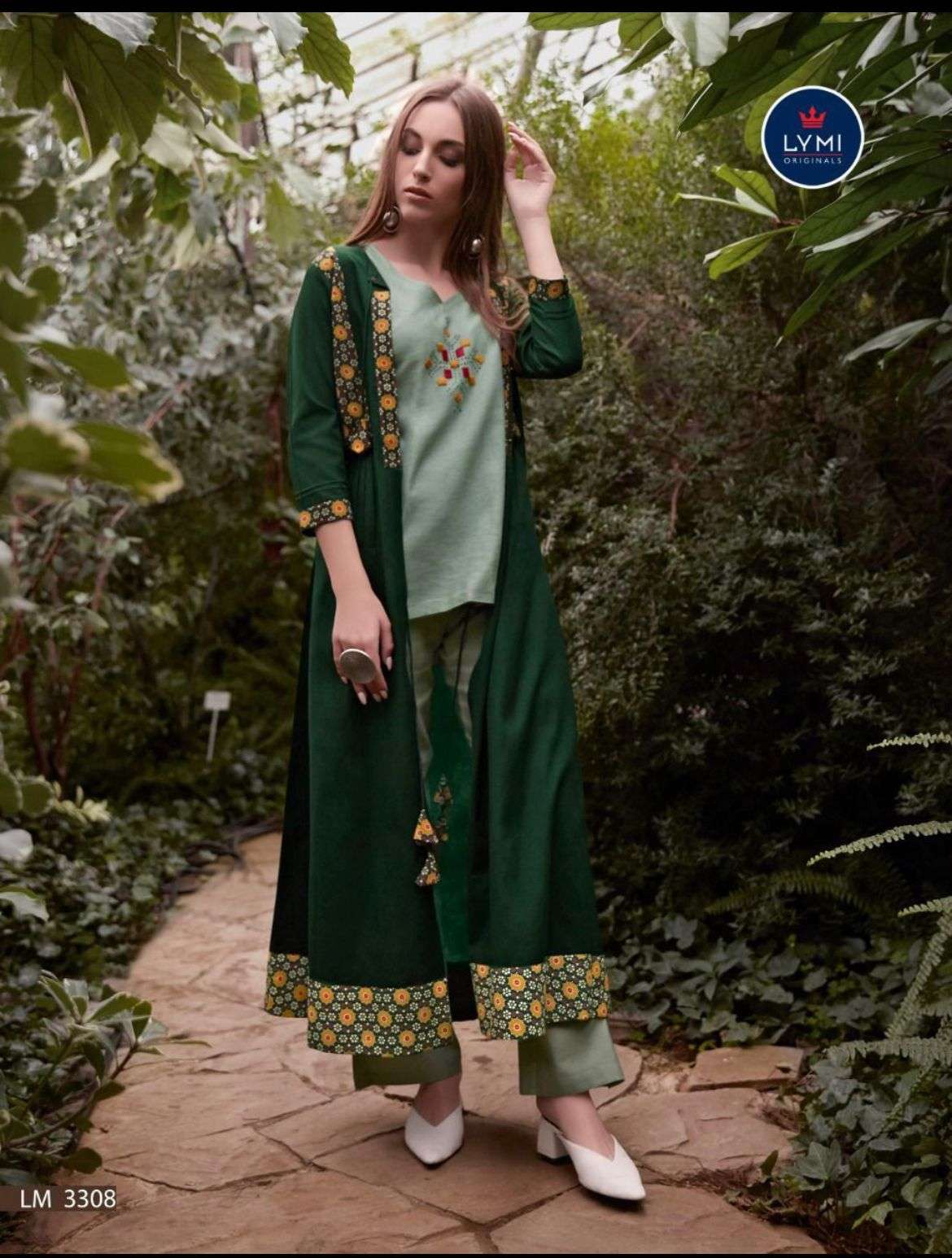 Designer Reyon plazo Kurti Wholesale catalog