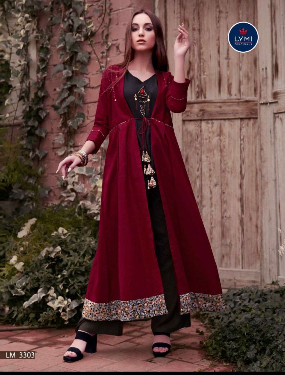 Blue Hills Festive Style 1 Rayon Fancy Kurti With Shrug Collection :  Textilecatalog