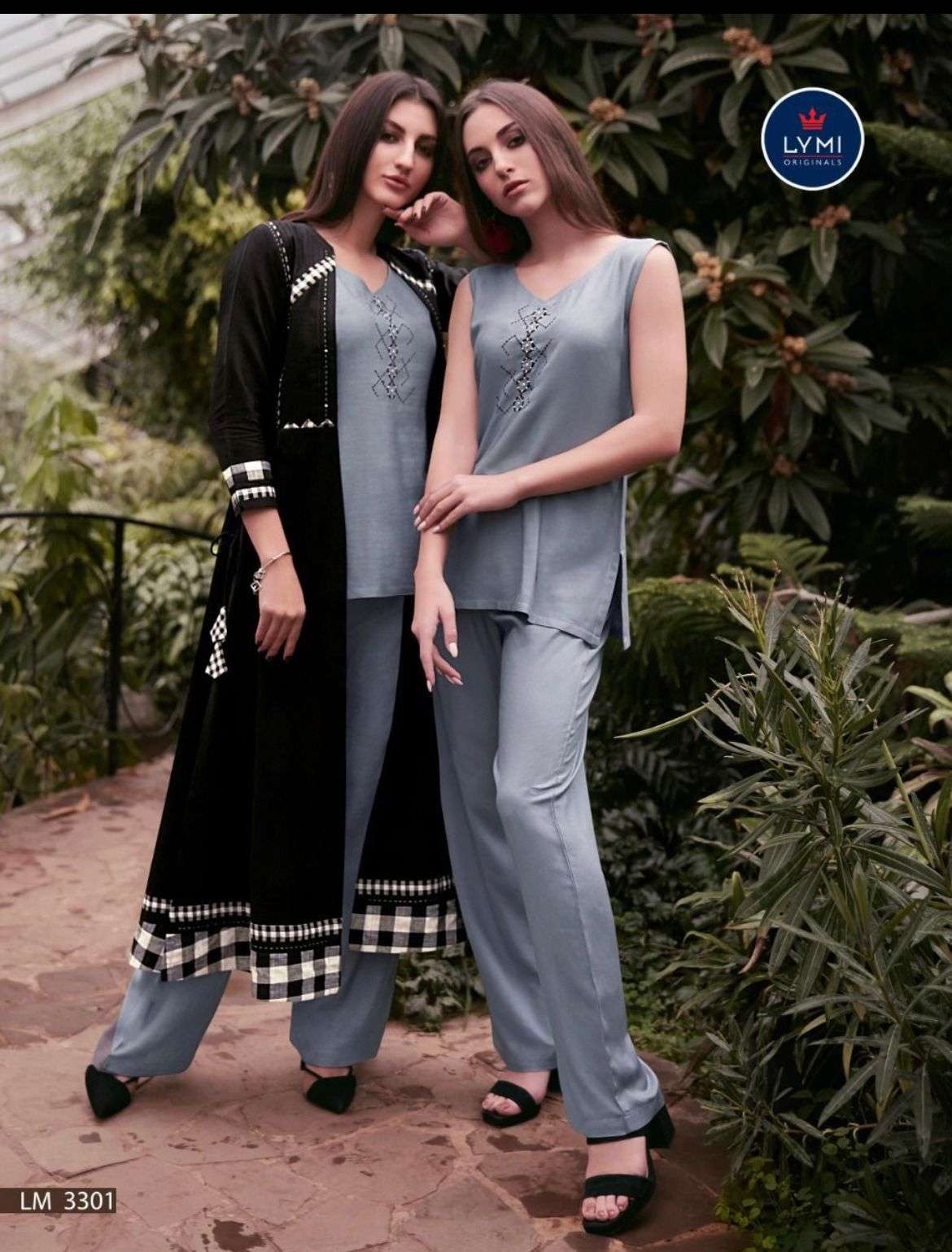 Designer Reyon plazo Kurti Wholesale catalog