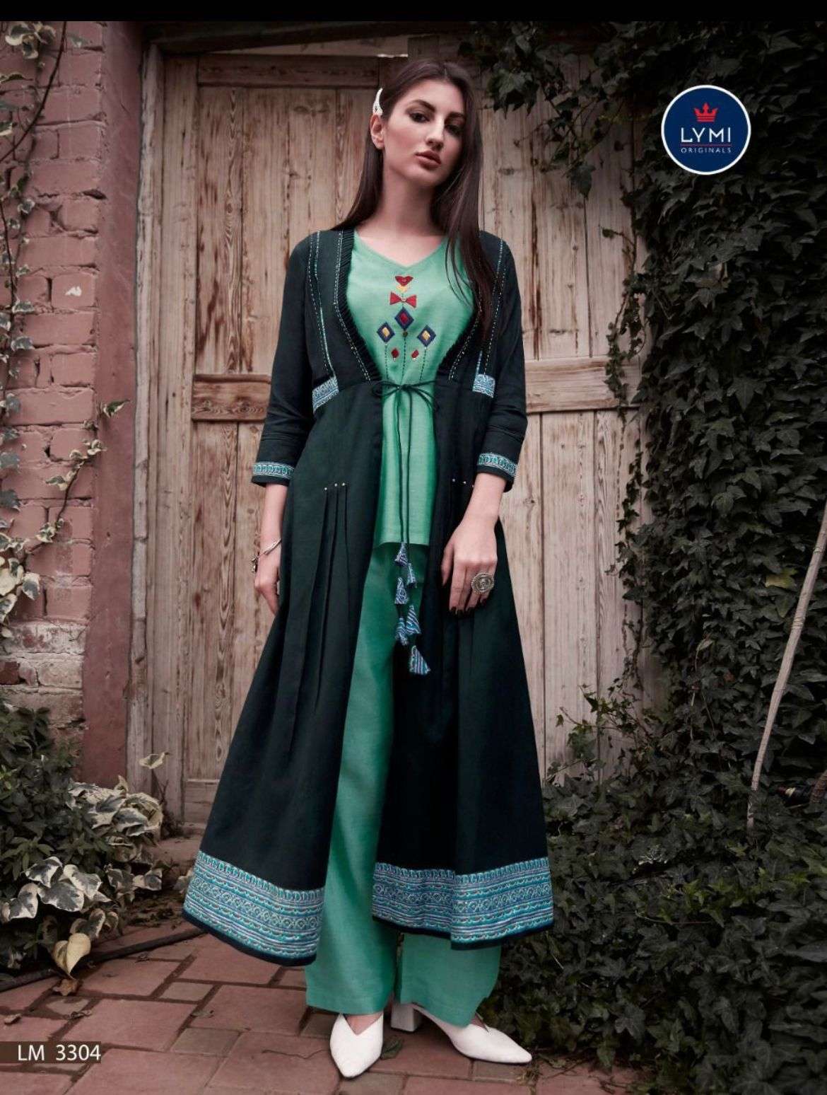 Designer Reyon plazo Kurti Wholesale catalog