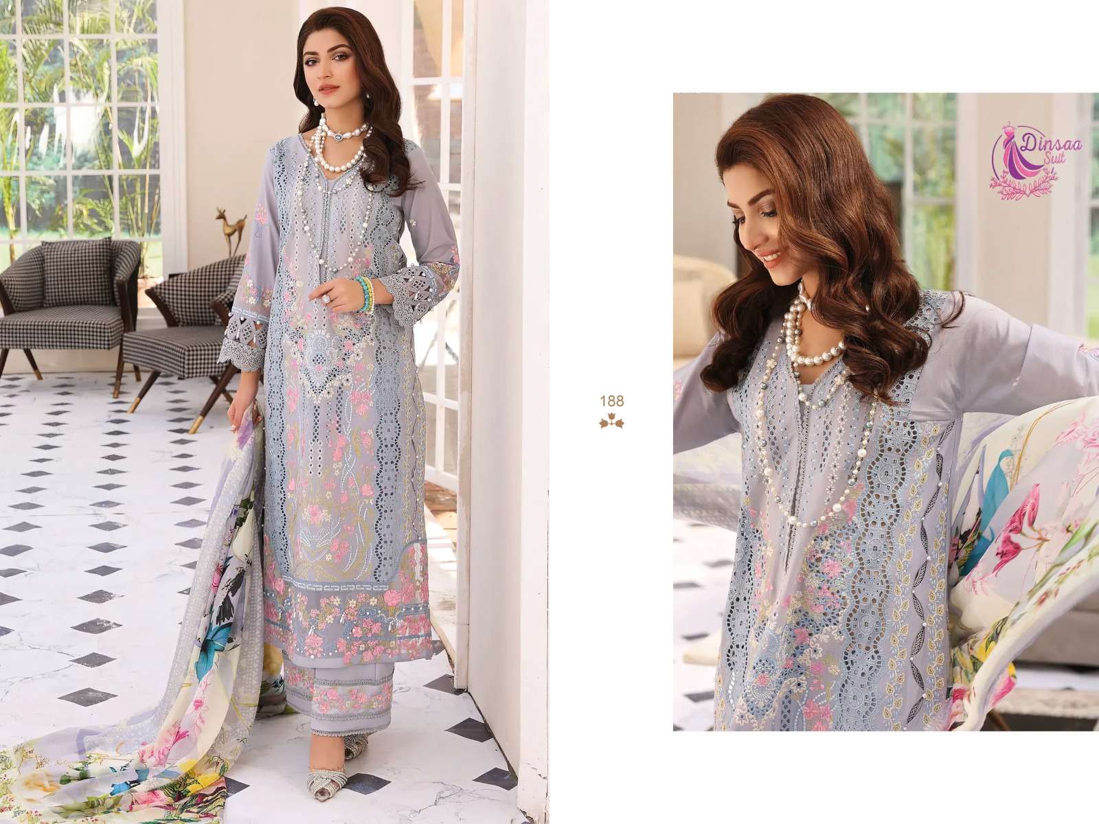 Dinsaa Elaf Super Summer Collection Vol 3 Nx Pakistani Suits Wholesale catalog