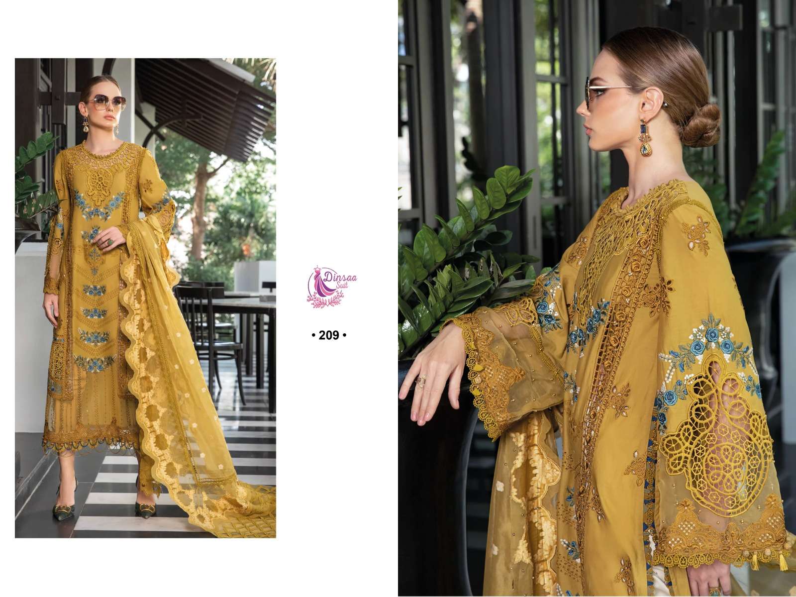 Dinsaa Maria B Vol 3 Embroidery Pakistani Salwar Kameez Wholesale catalog