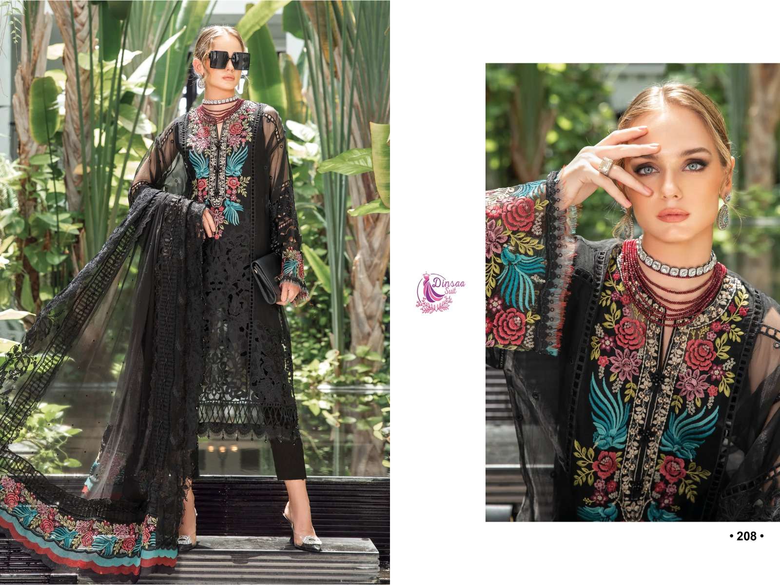 Dinsaa Maria B Vol 3 Embroidery Pakistani Salwar Kameez Wholesale catalog