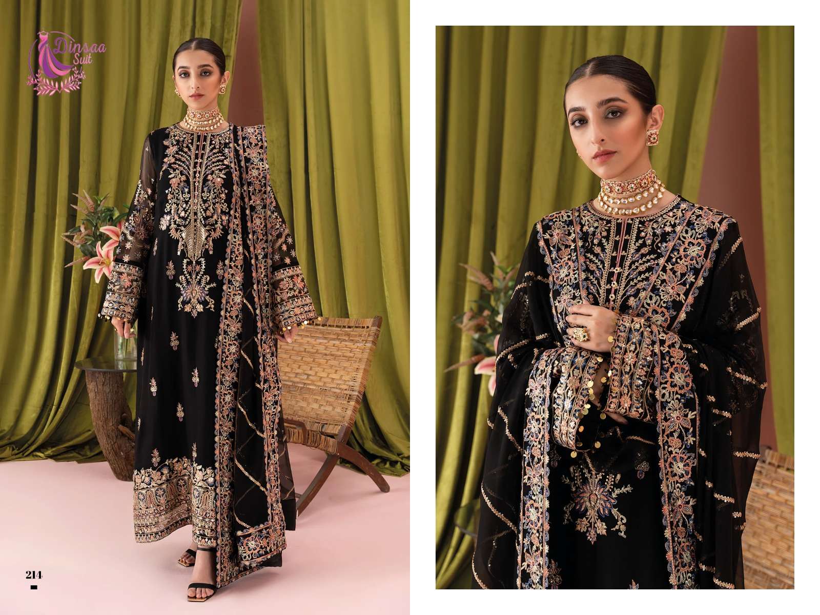 Dinsaa Ramsha Hit Vol 4 Pakistani Salwar Kameez Wholesale catalog