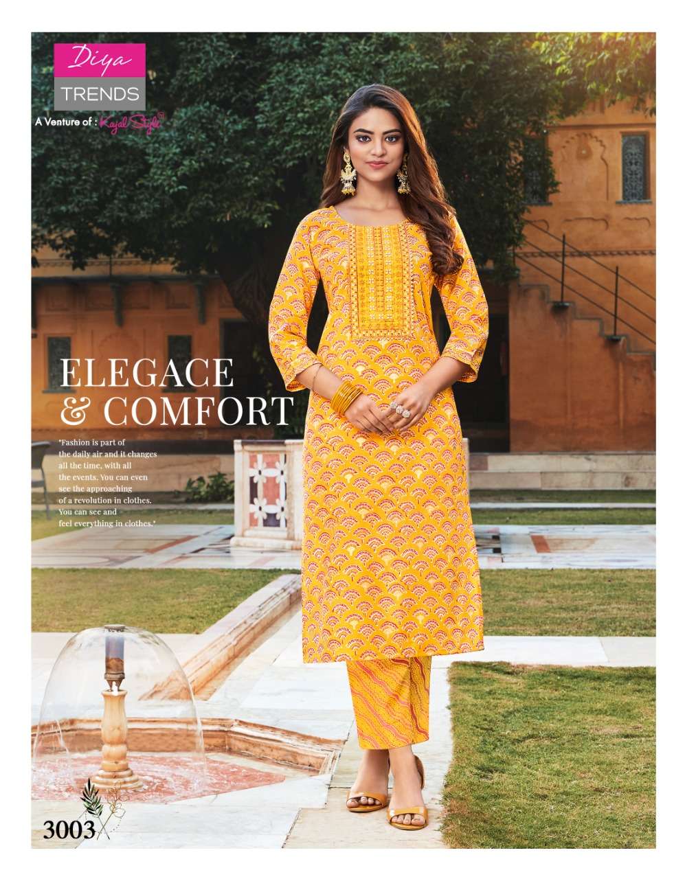 DIYA TRENDS GOLDY VOL-3 KURTI WHOLESALE CATALOG