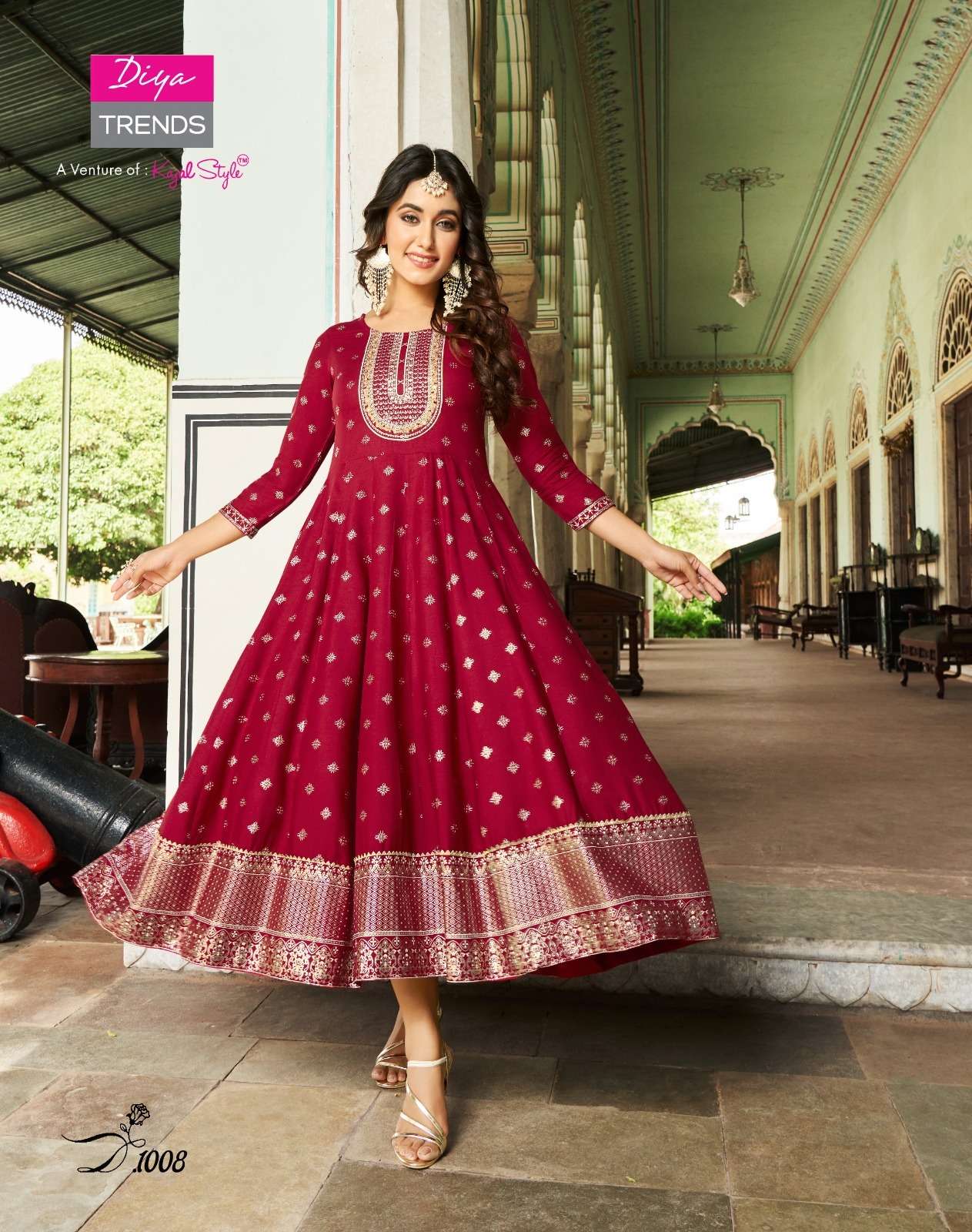 DIYA TRENDS LAKME Vol -1  DESIGNER GOWNS KURTI WHOLESALE CATALOG