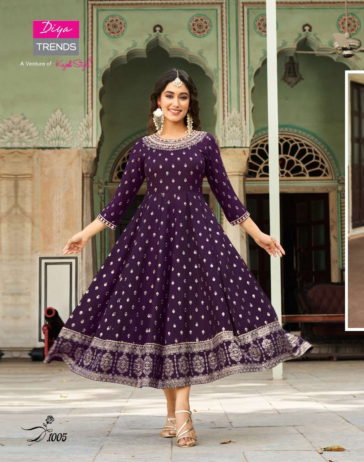 DIYA TRENDS LAKME Vol -1  DESIGNER GOWNS KURTI WHOLESALE CATALOG