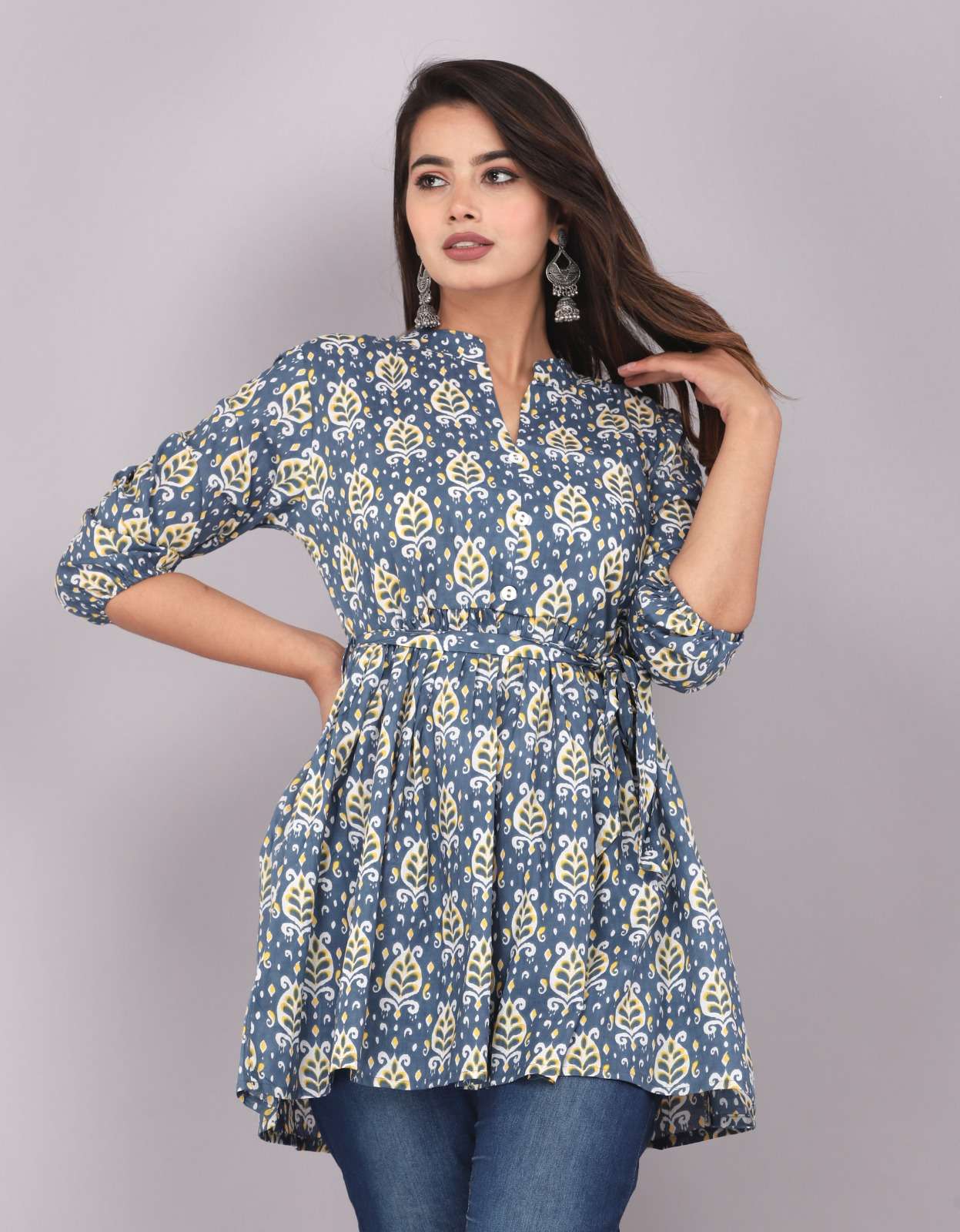 FF John 5006 Designer Printed Top Kurti Wholesale catalog
