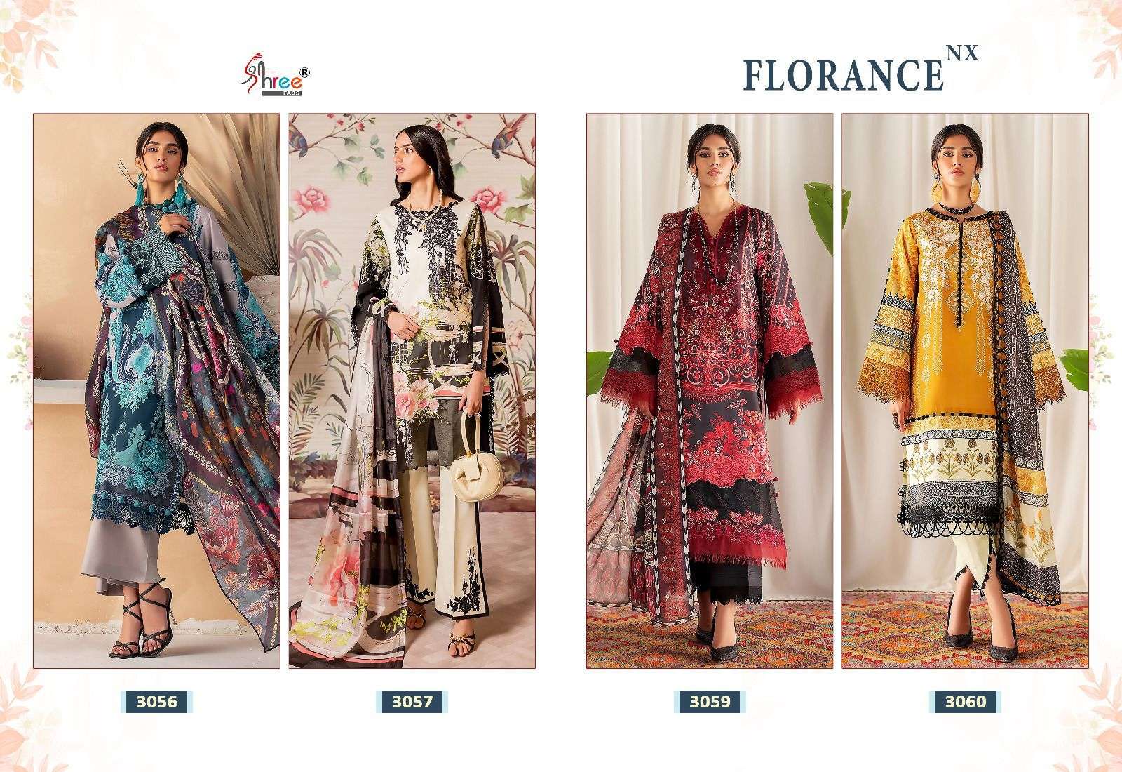 FLORANCE NX COTTON PRIN SIFFON Salwar Kameez Wholesale catalog