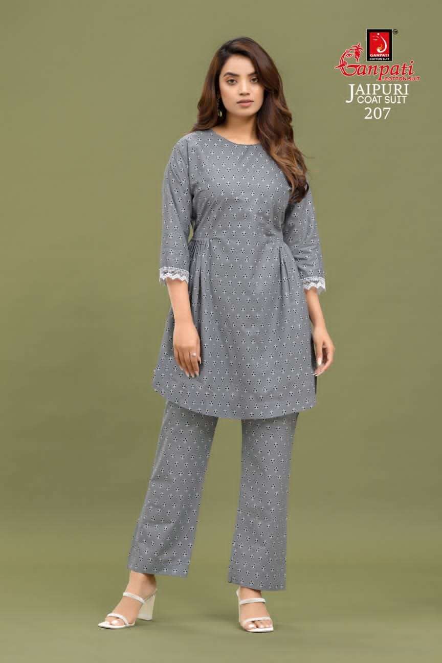 Ganpati Coord Set vol 2 Jaipuri Cotton Kurti Wholesale catalog