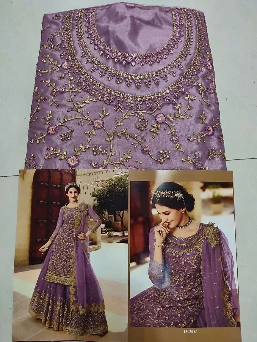 Glossy Simar Amyra Shaivi 15030 Colors Salwar kameez Wholesale catalog