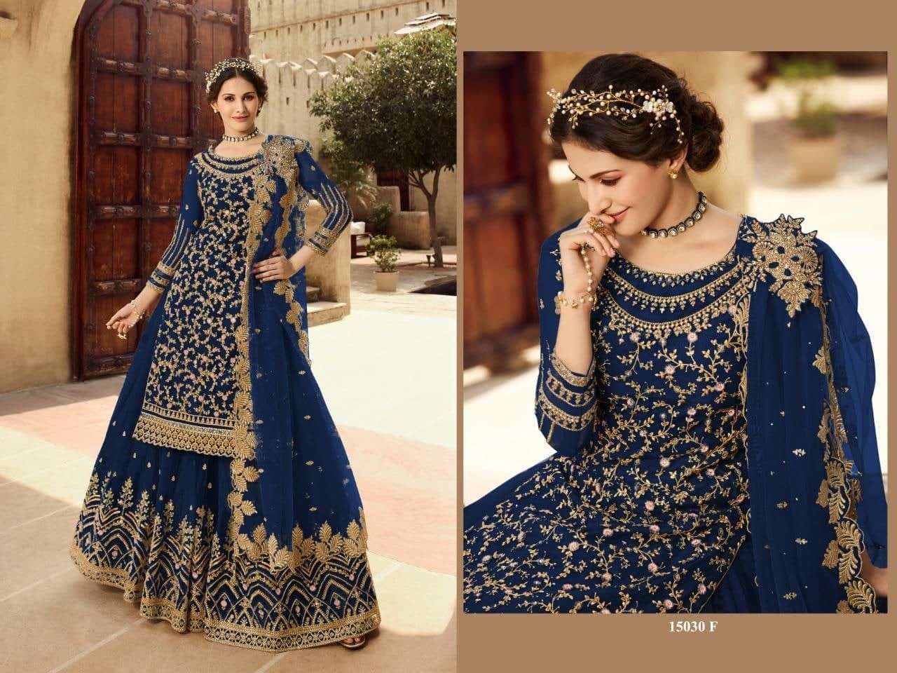 Glossy Simar Amyra Shaivi 15030 Colors Salwar kameez Wholesale catalog