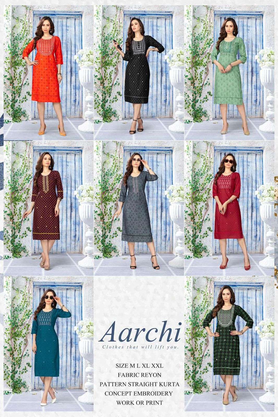 GOLDEN AARCHI Rayon Print Kurti Wholesale catalog
