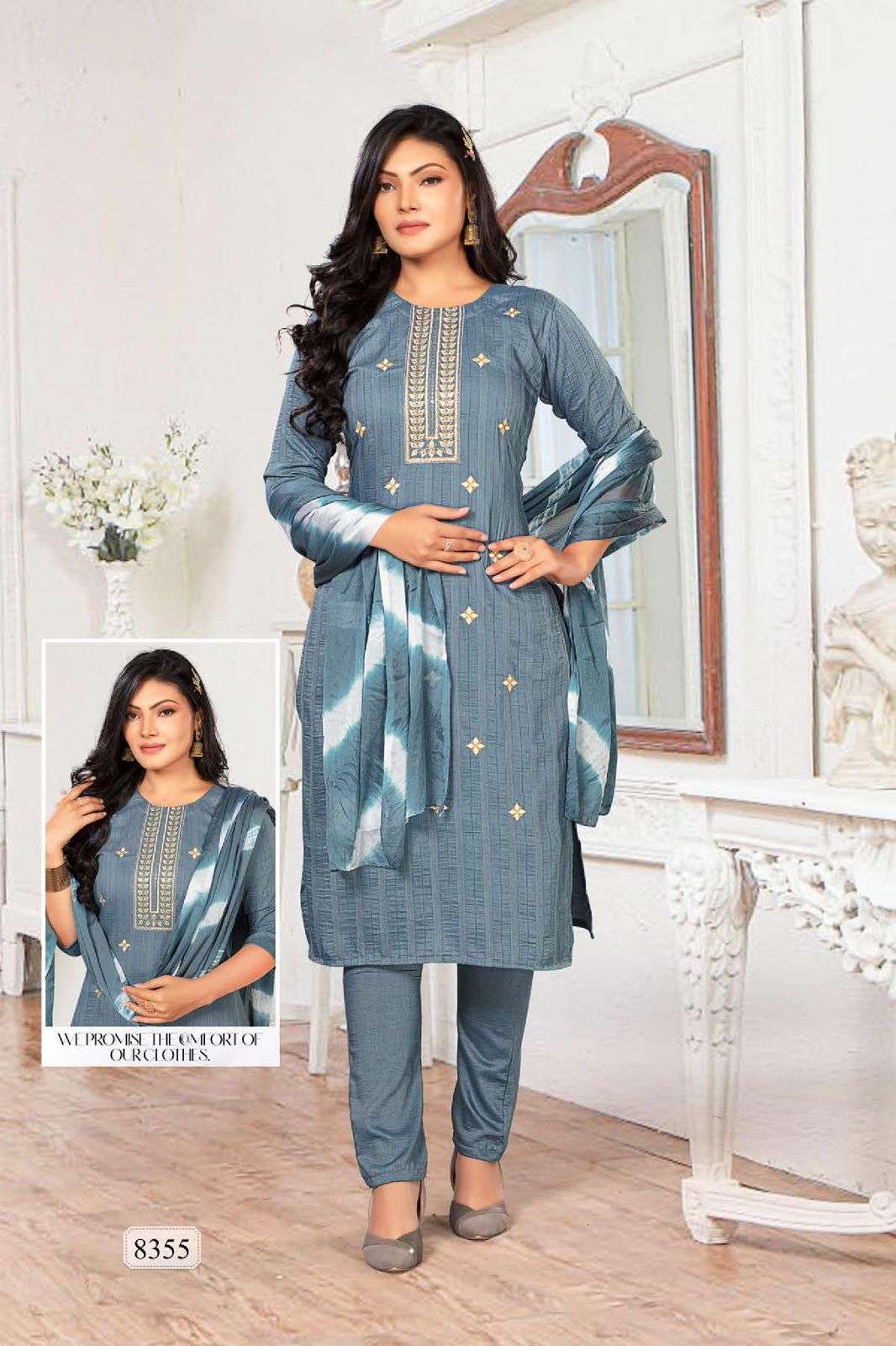 Golden Bella Vol 2 Fancy Silk Chion Kurti Wholesale catalog