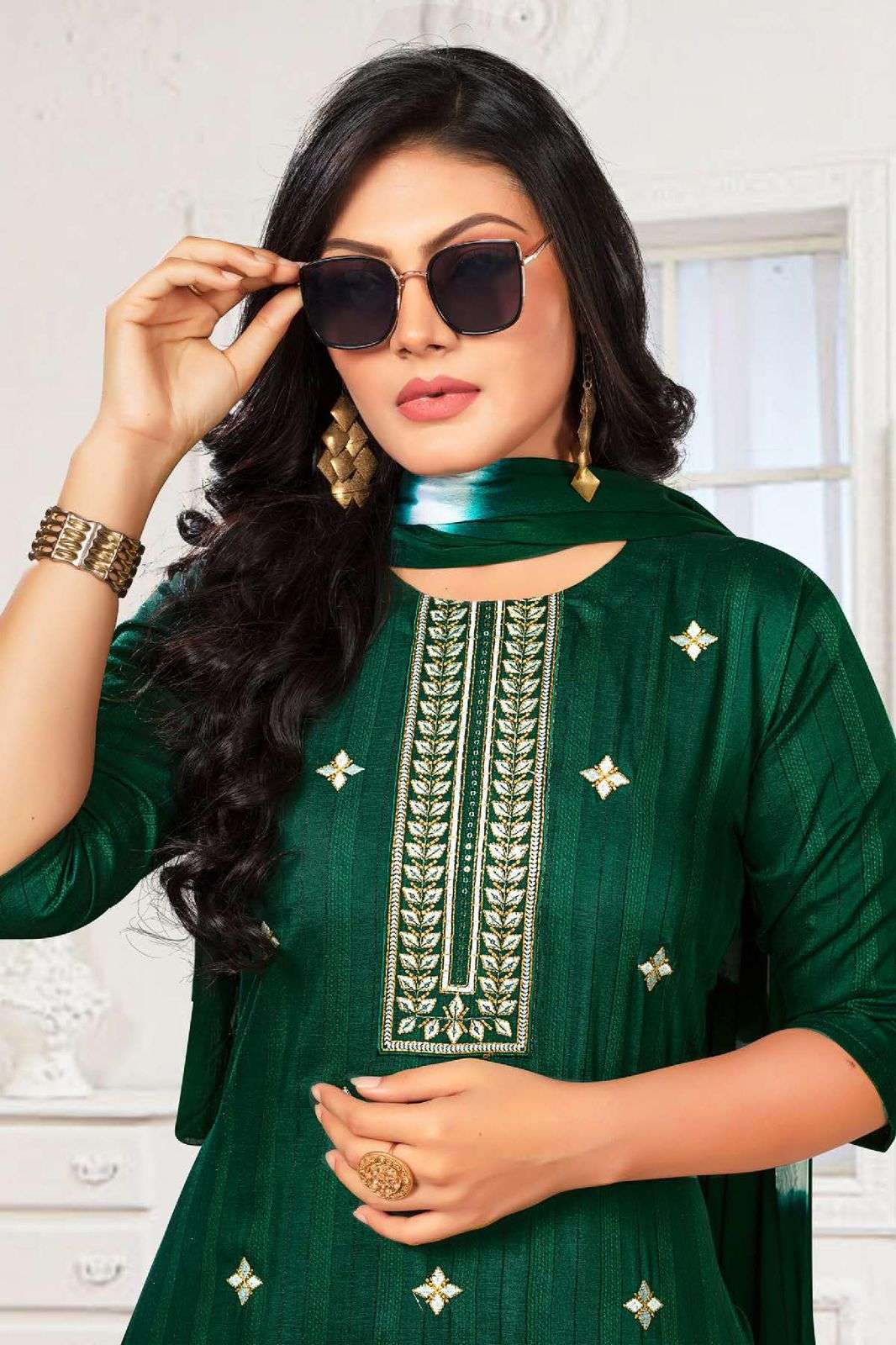Golden Bella Vol 2 Fancy Silk Chion Kurti Wholesale catalog