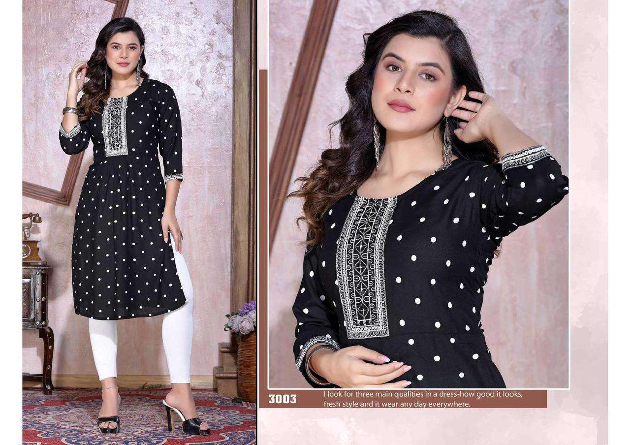 Golden Qushi Naira Cut Kurti Wholesale catalog