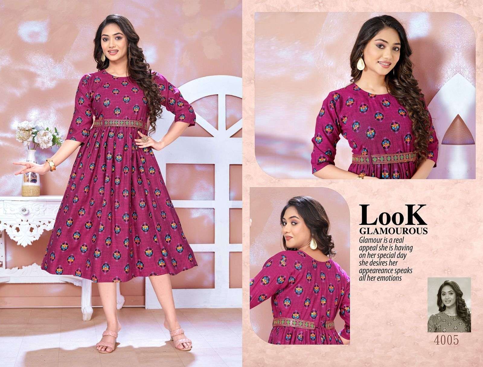 GOLDEN STYLE FLOW VOL - 1 DESIGNER  KURTI WHOLESALE CATALOG