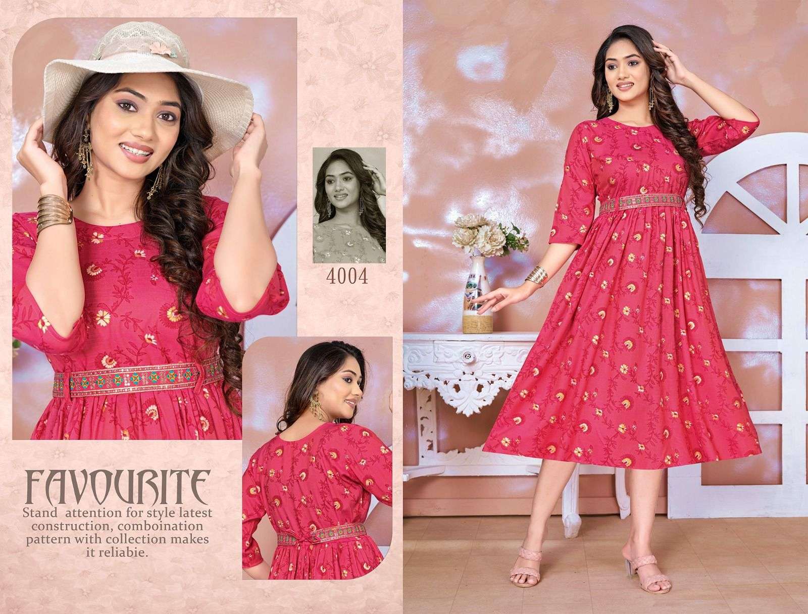 GOLDEN STYLE FLOW VOL - 1 DESIGNER  KURTI WHOLESALE CATALOG