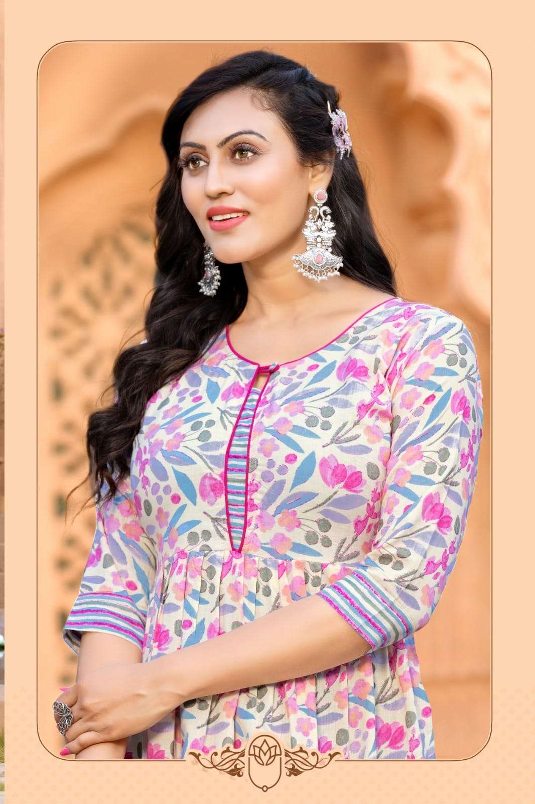 HIRWA Kalki Long Gown Kurti Wholesale catalog