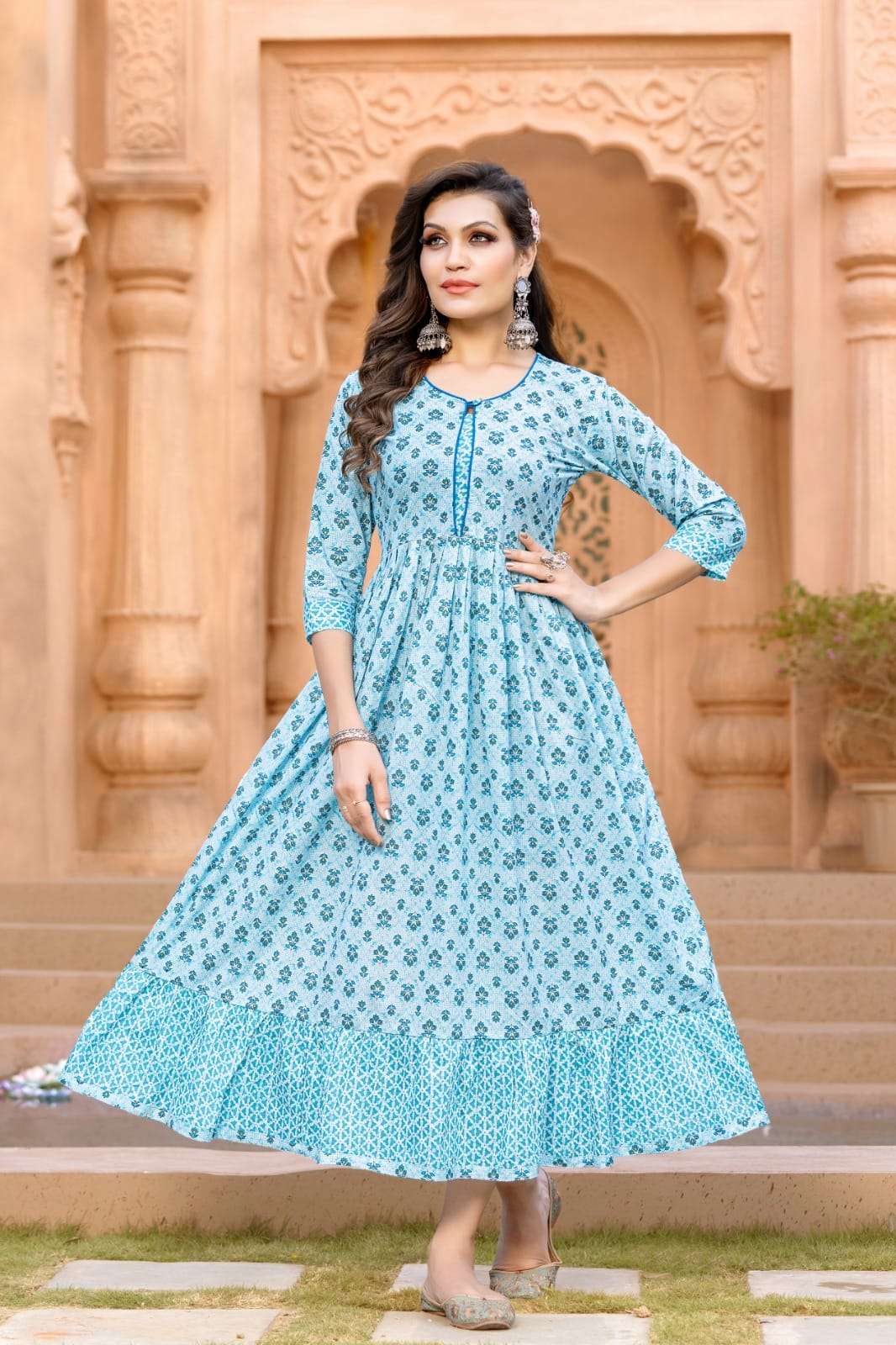 HIRWA Kalki Long Gown Kurti Wholesale catalog