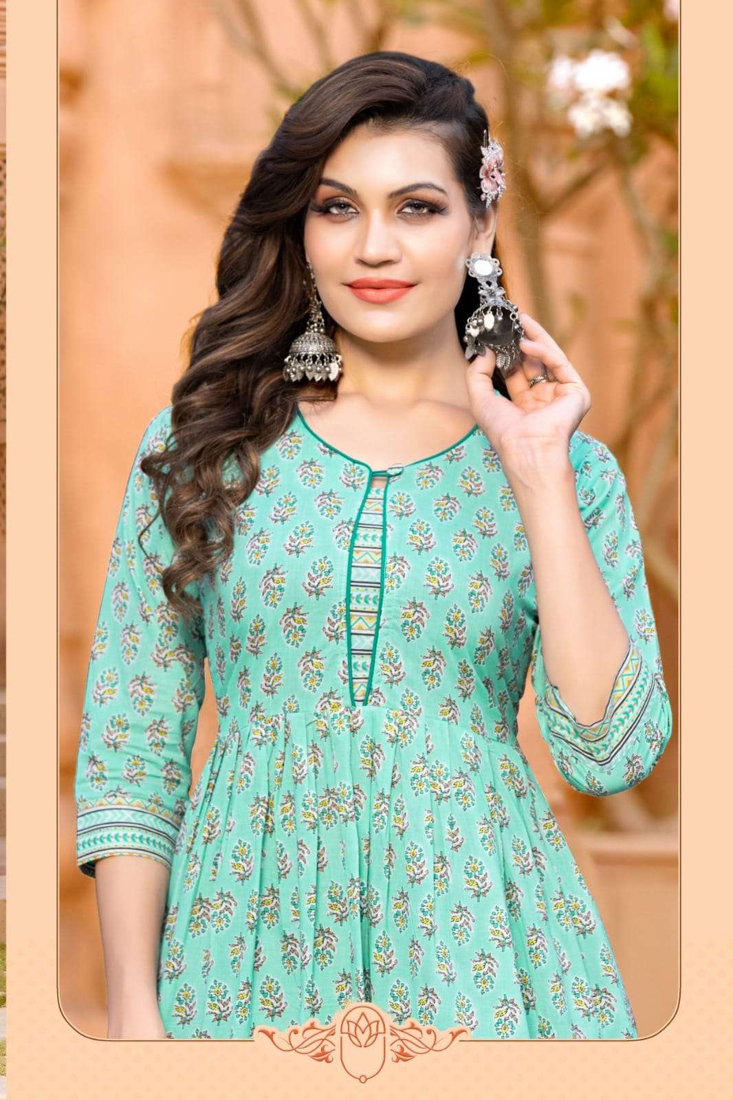 HIRWA Kalki Long Gown Kurti Wholesale catalog