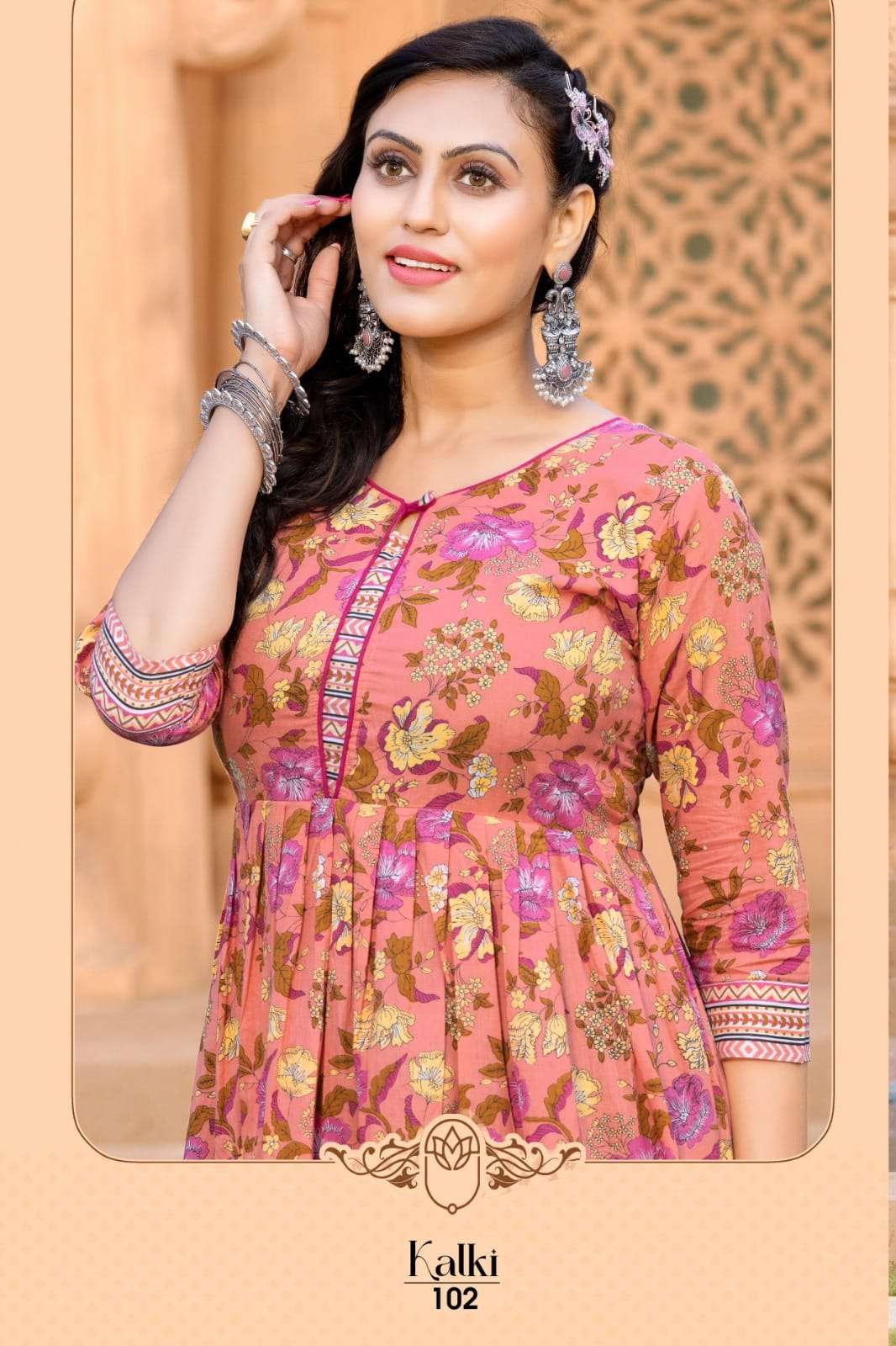 HIRWA Kalki Long Gown Kurti Wholesale catalog