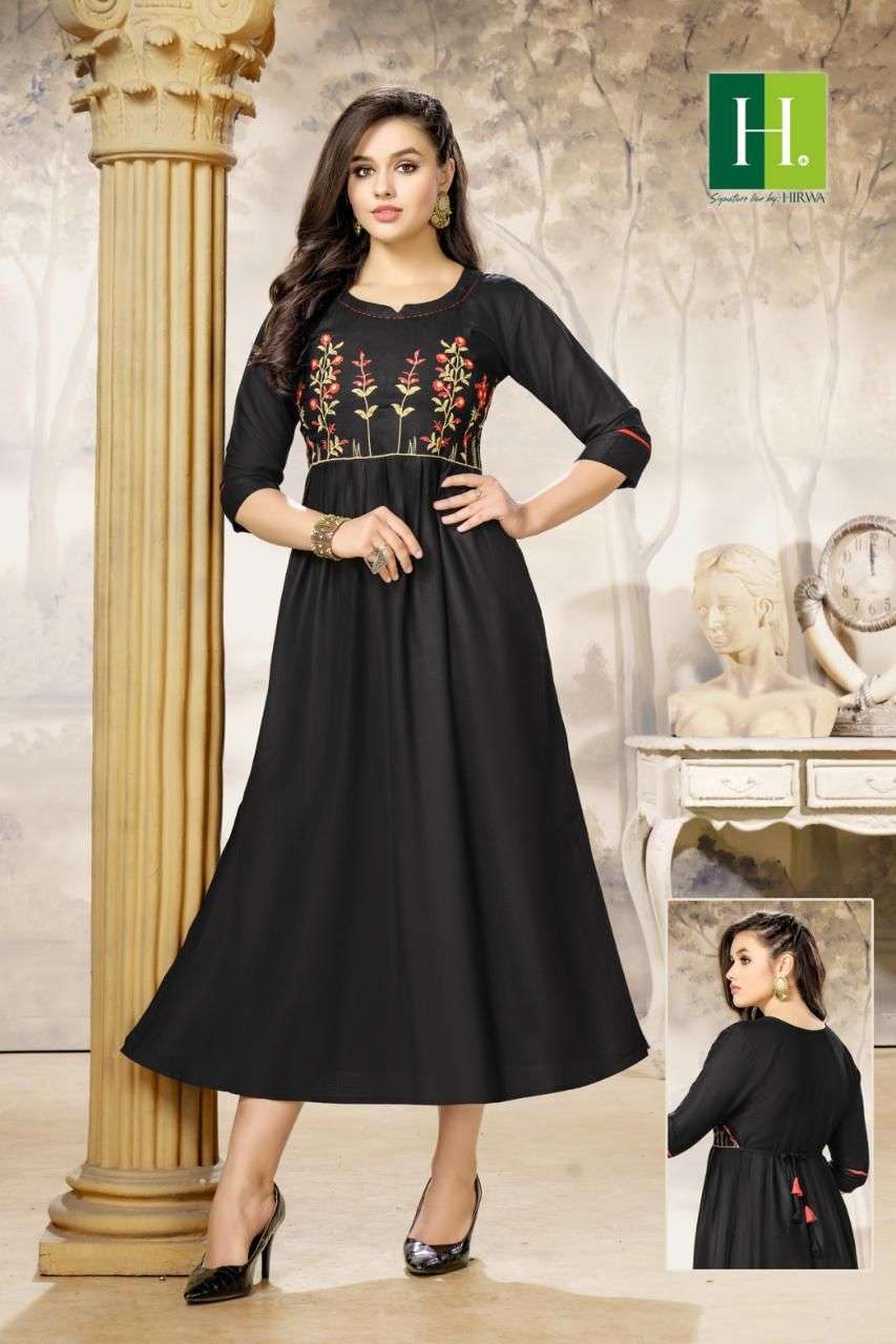 HIRWA SAMIKSHA VOL.1 Ghera Kurtis Wholesale catalog