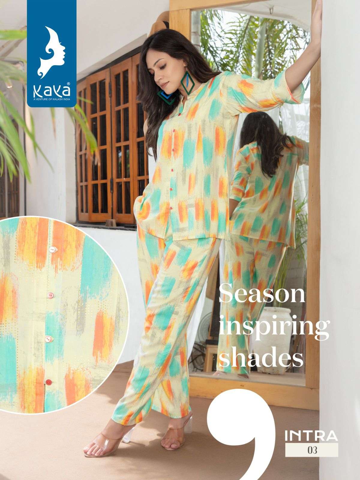 INTRA KAYA CO-ORD SETS KURTI WHOLESALE CATALOG