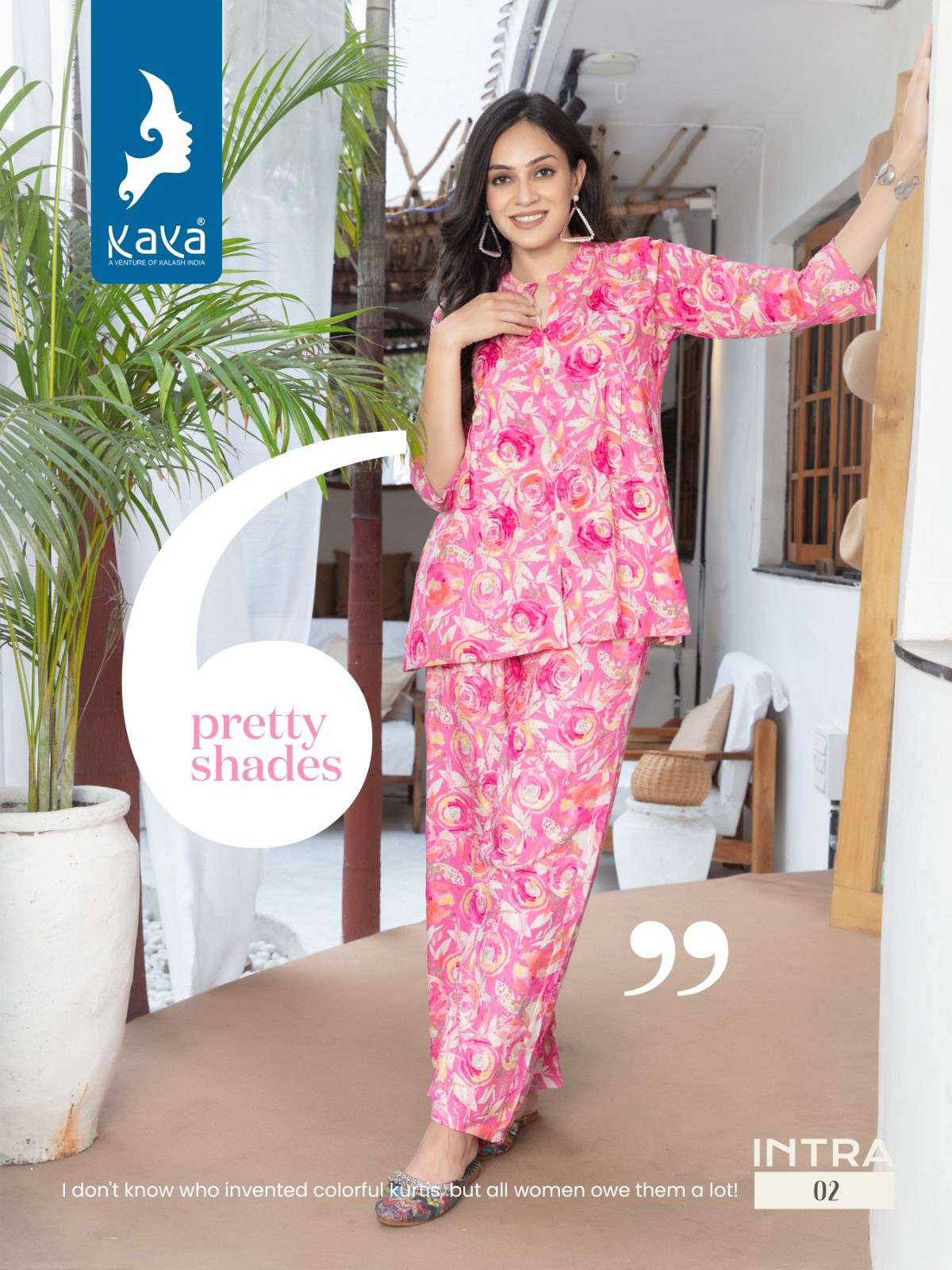 INTRA KAYA CO-ORD SETS KURTI WHOLESALE CATALOG