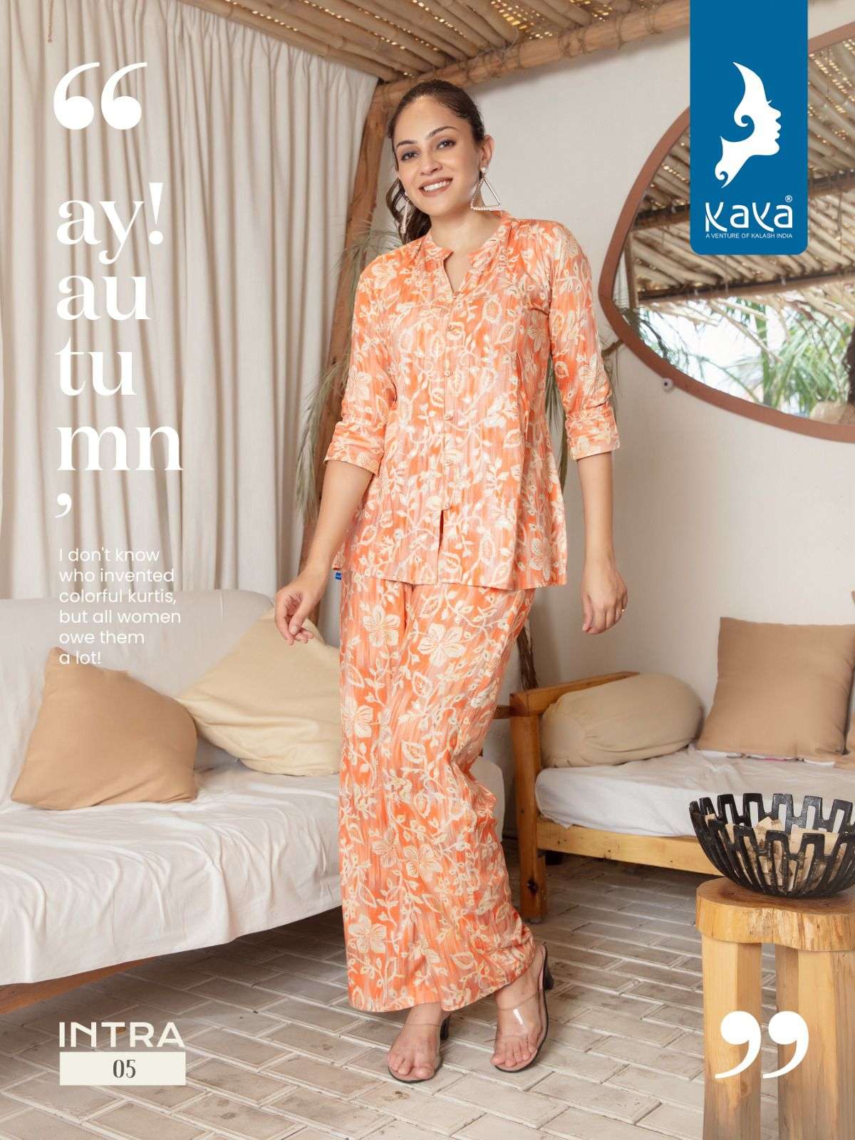 INTRA KAYA CO-ORD SETS KURTI WHOLESALE CATALOG