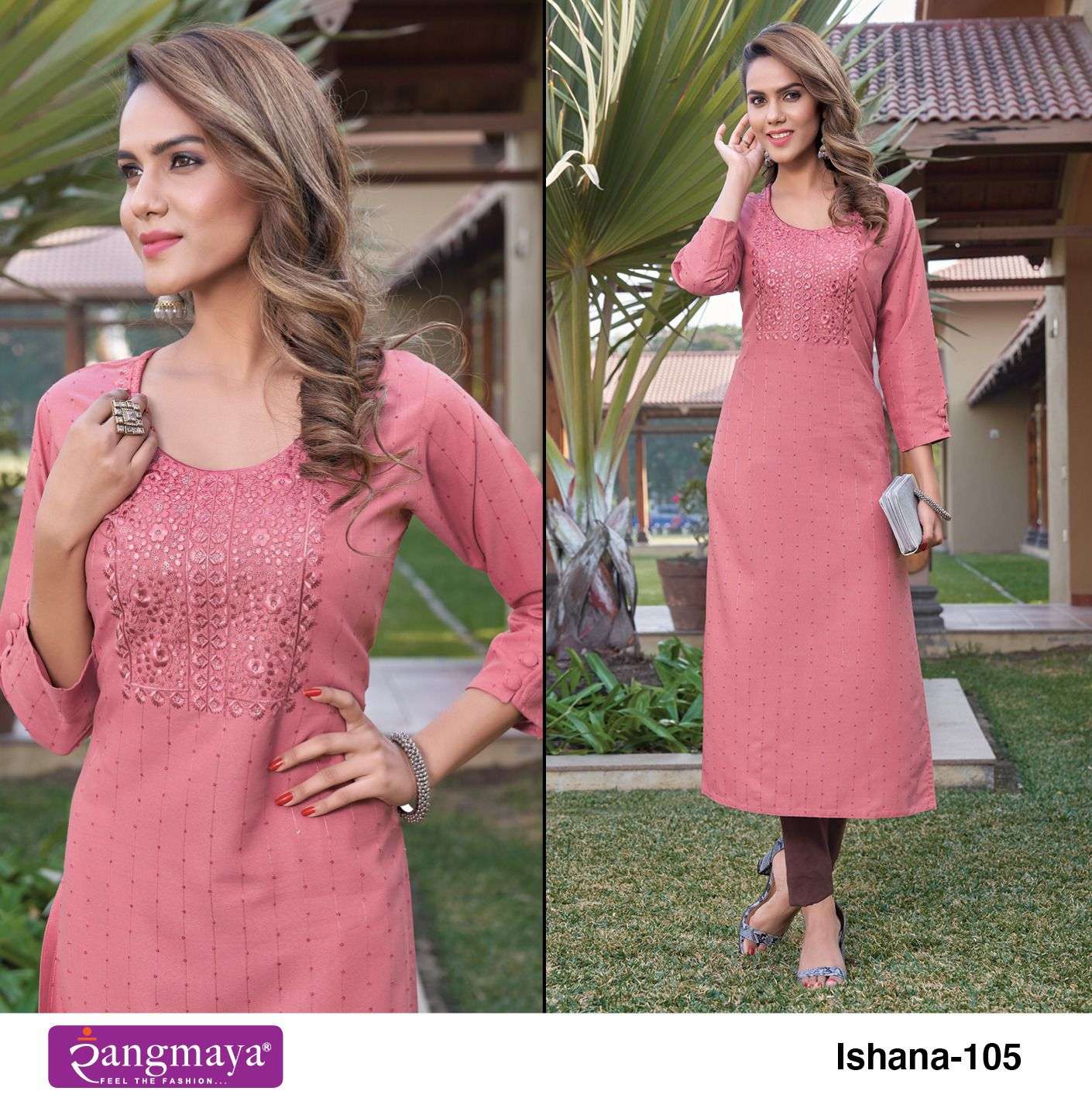 ISHANA Bombay imported  Stylish work Kurti Wholesale catalog