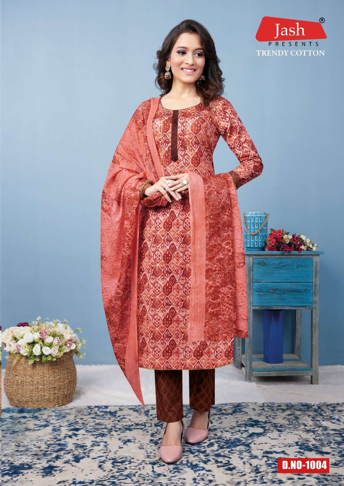 Jash Trendy Cotton Vol-1 – Kurti Pant With Dupatta