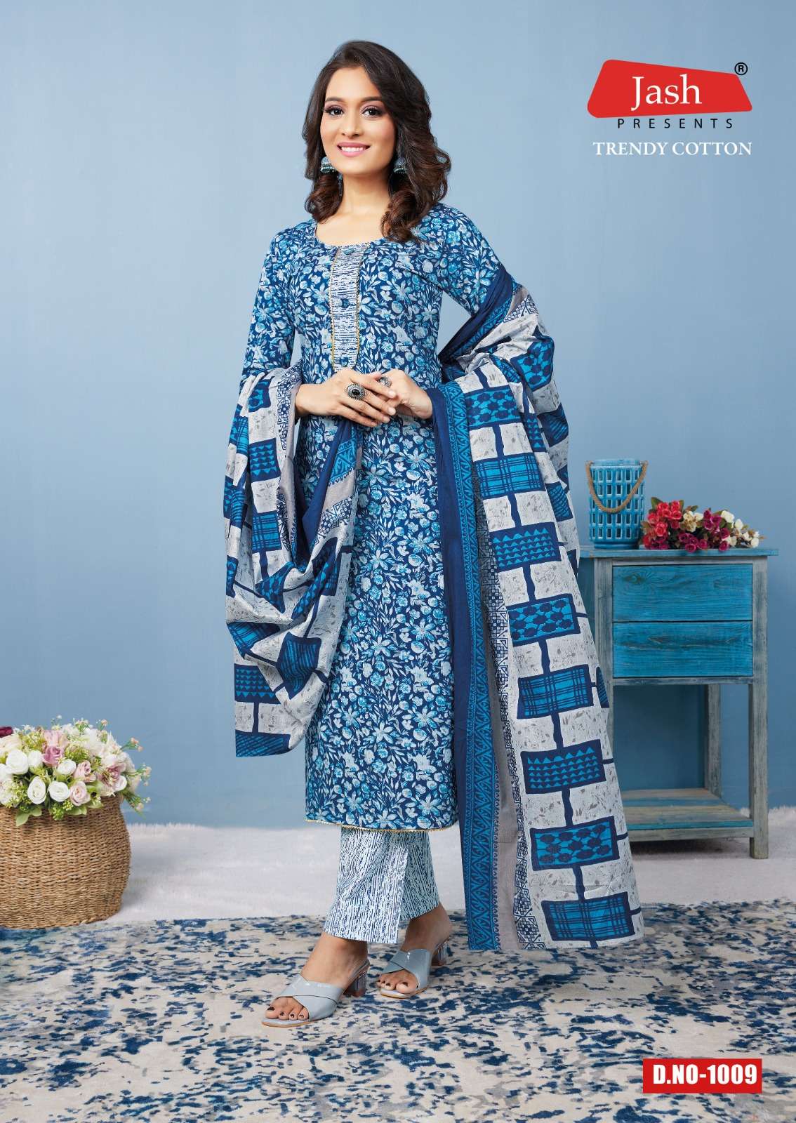 Jash Trendy Cotton Vol-1 – Kurti Pant With Dupatta