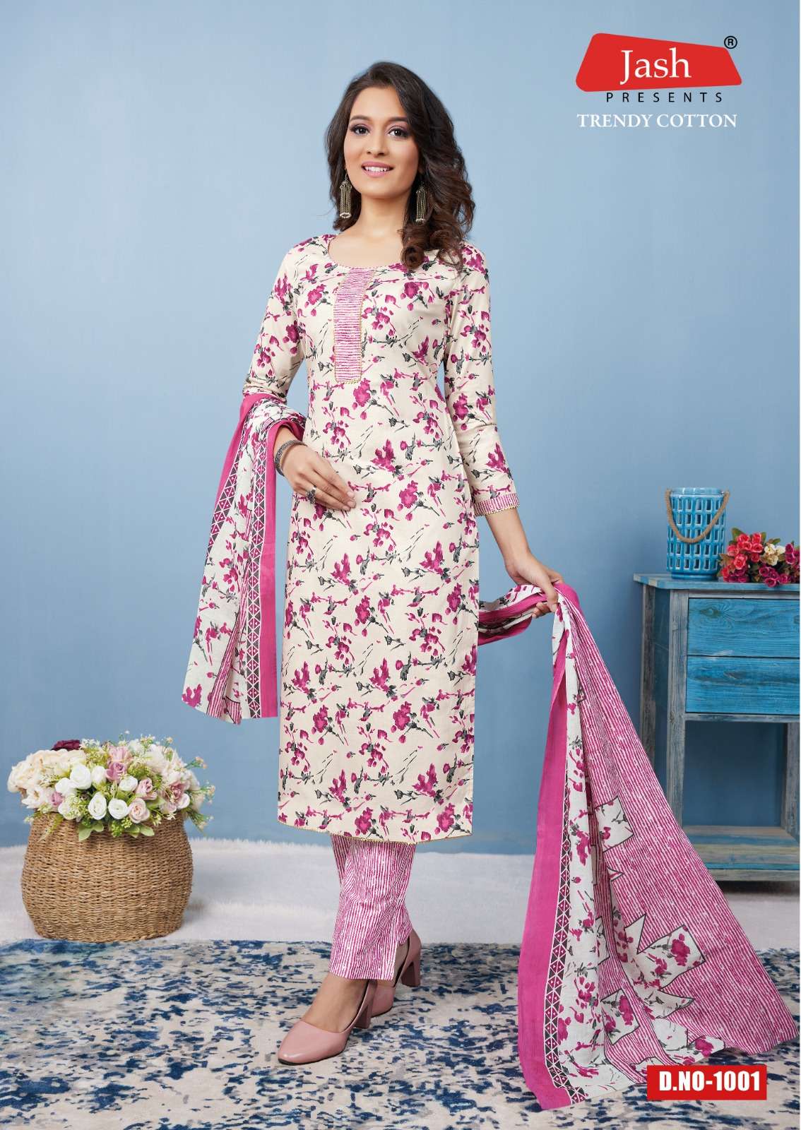 Jash Trendy Cotton Vol-1 – Kurti Pant With Dupatta