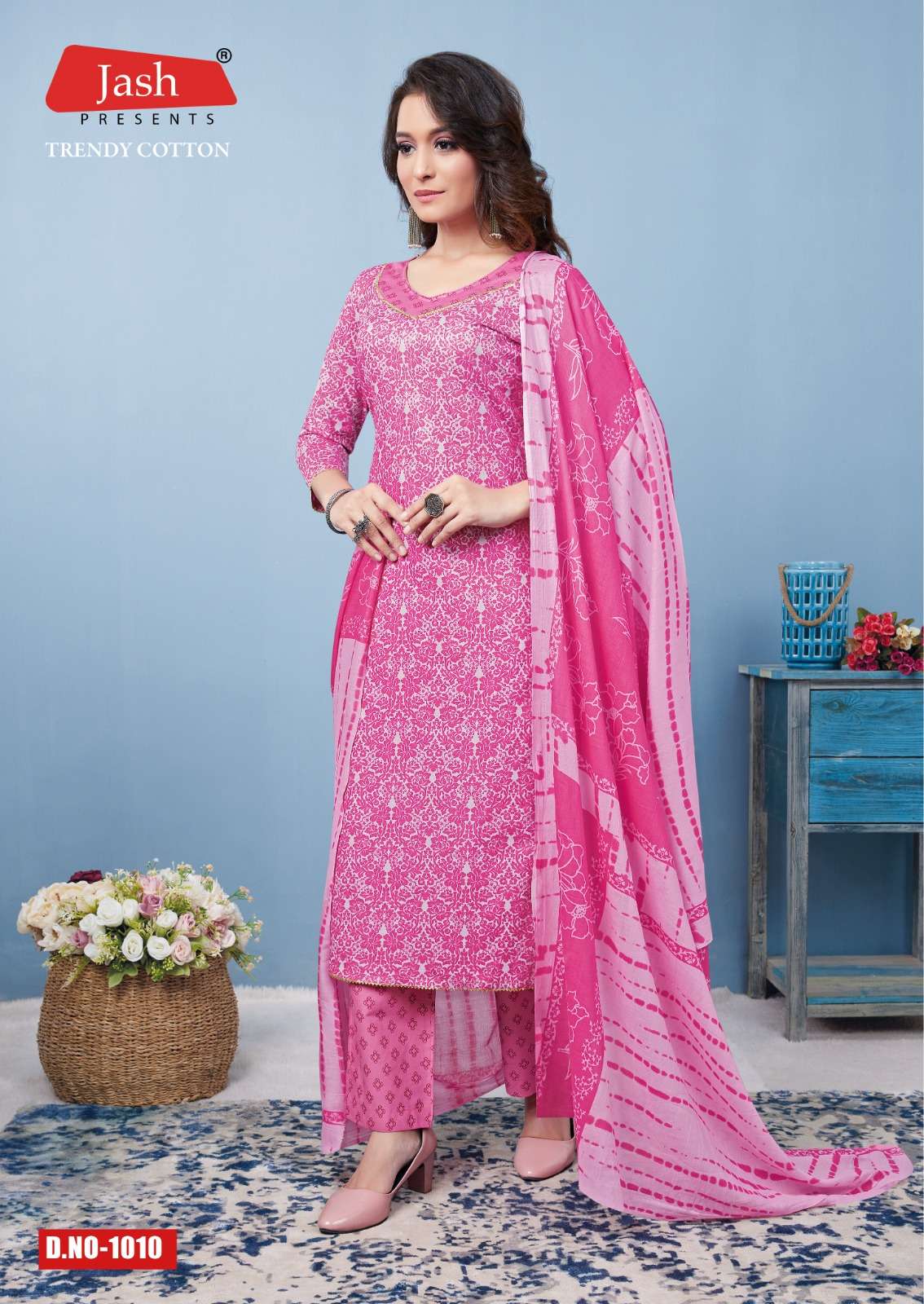 Jash Trendy Cotton Vol-1 – Kurti Pant With Dupatta