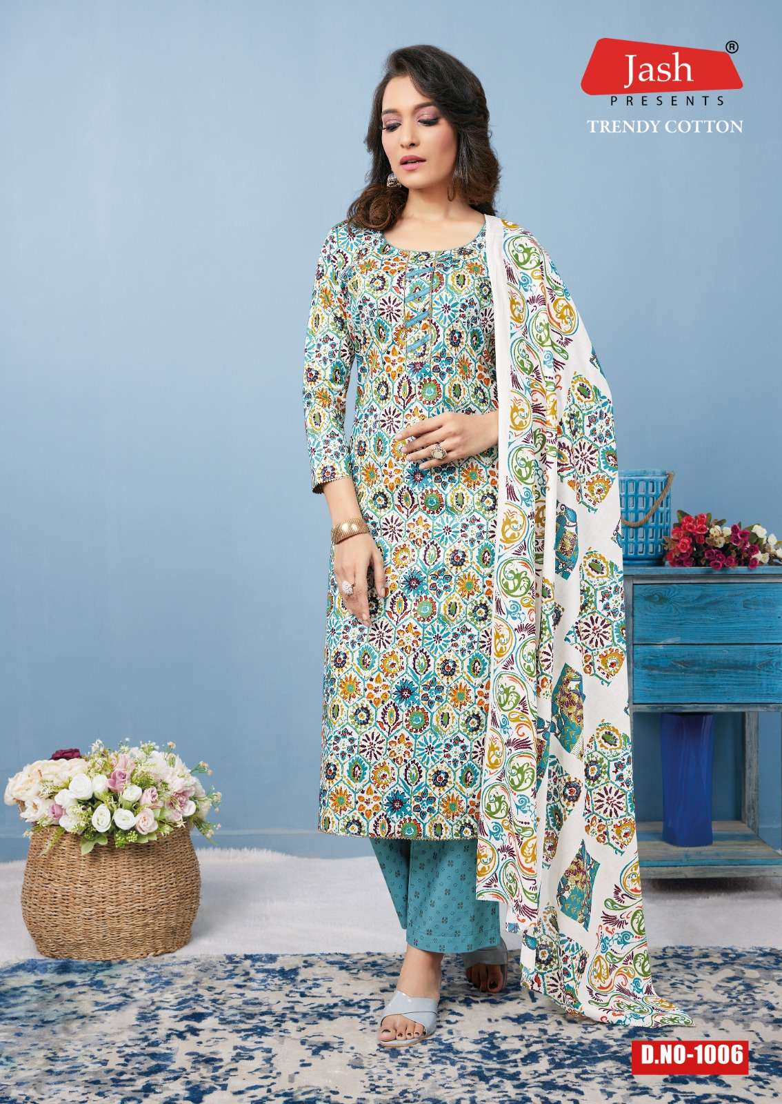 Jash Trendy Cotton Vol-1 – Kurti Pant With Dupatta