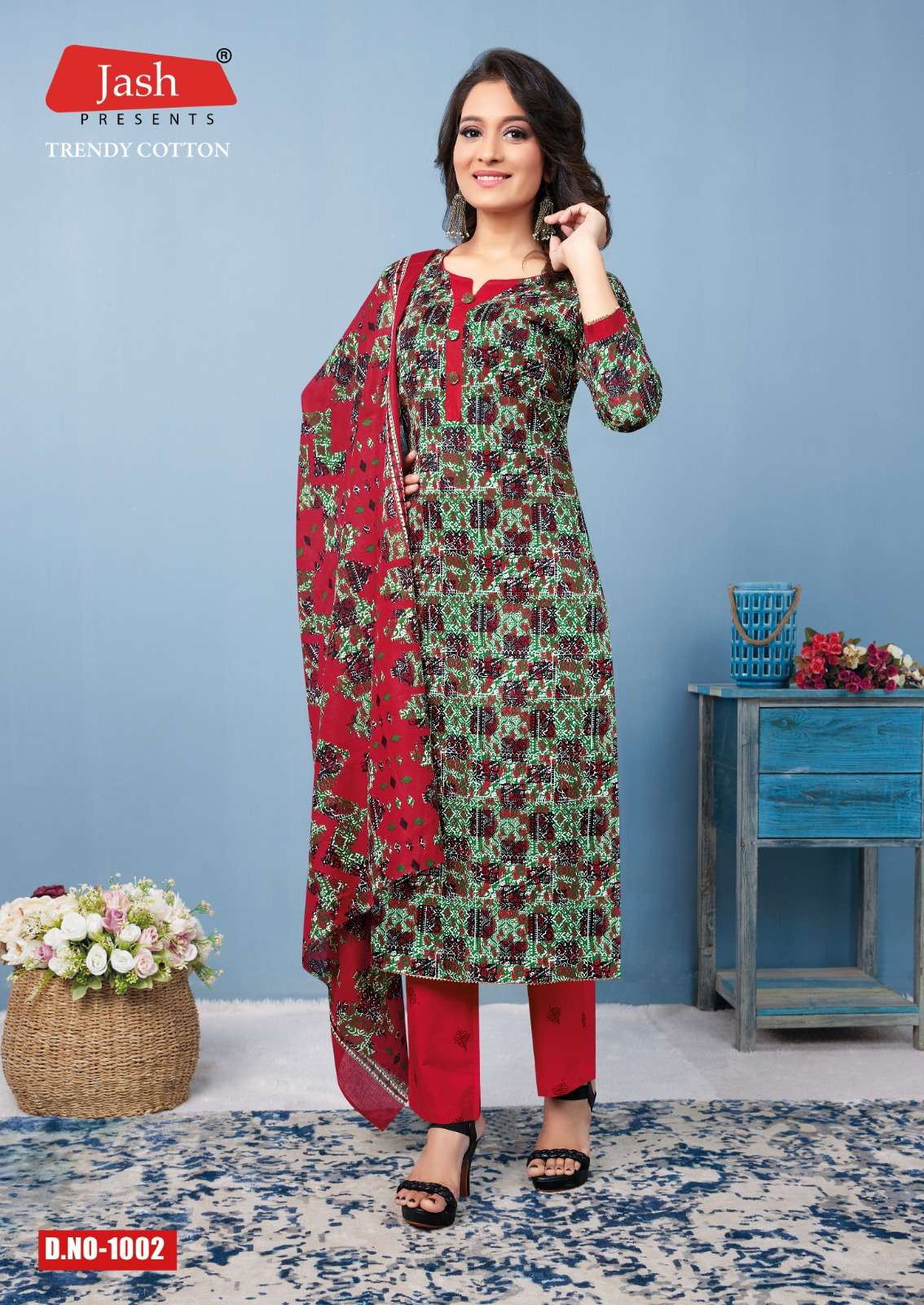 Jash Trendy Cotton Vol-1 – Kurti Pant With Dupatta