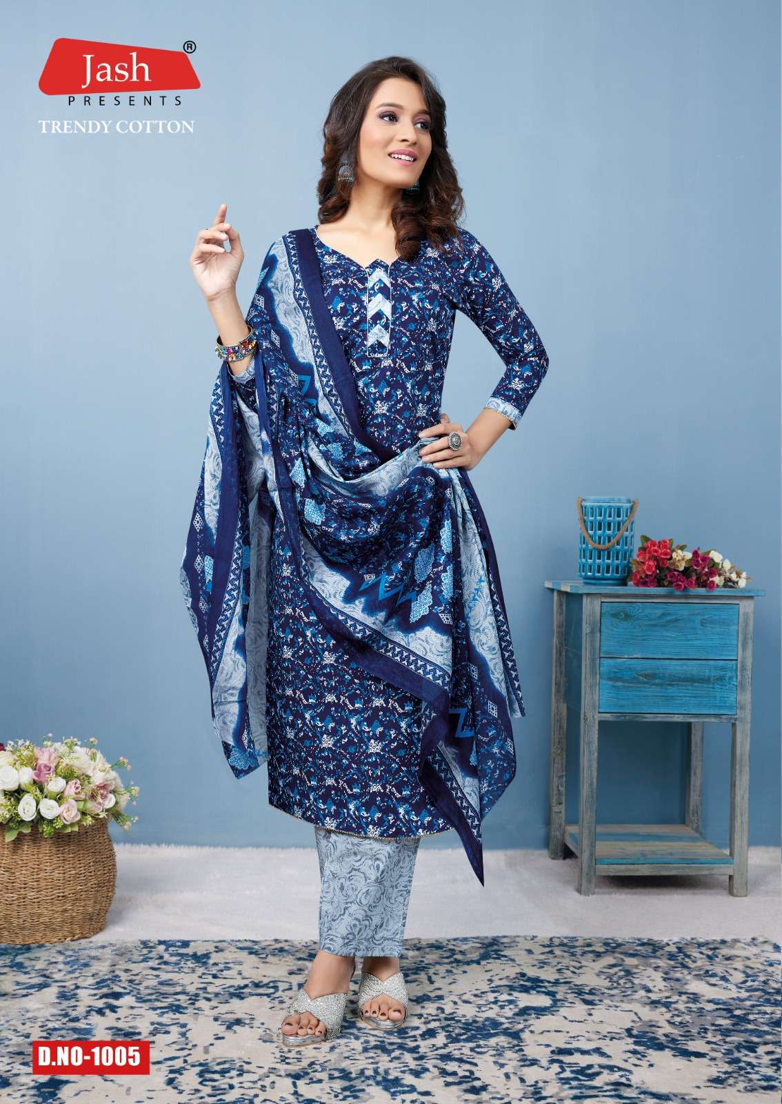 Jash Trendy Cotton Vol-1 – Kurti Pant With Dupatta