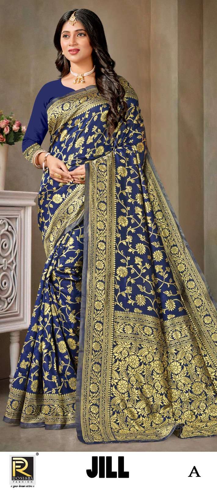 JILL  BY RONISHA SAREE SILK FABRICS SUPER HIT COLLECTION 