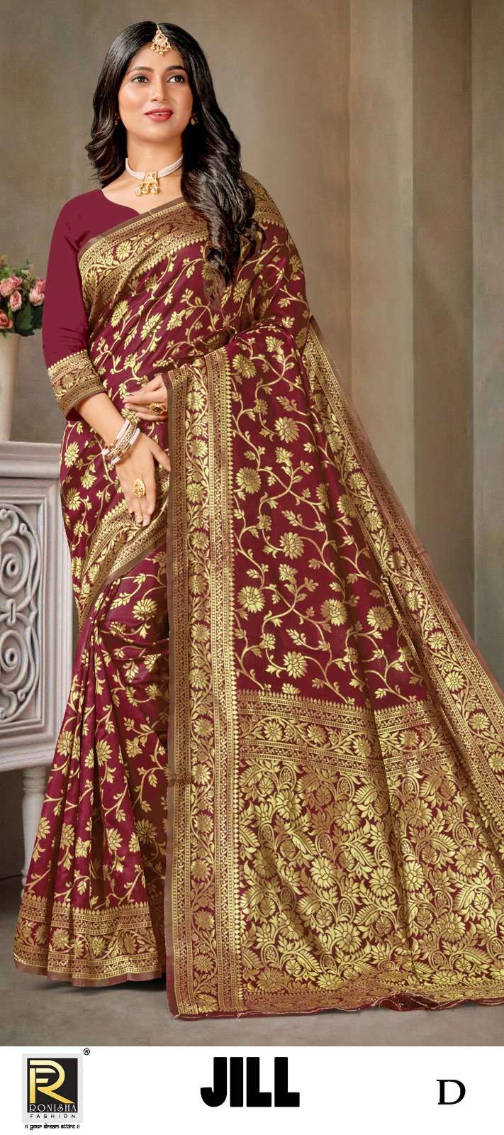 JILL  BY RONISHA SAREE SILK FABRICS SUPER HIT COLLECTION 