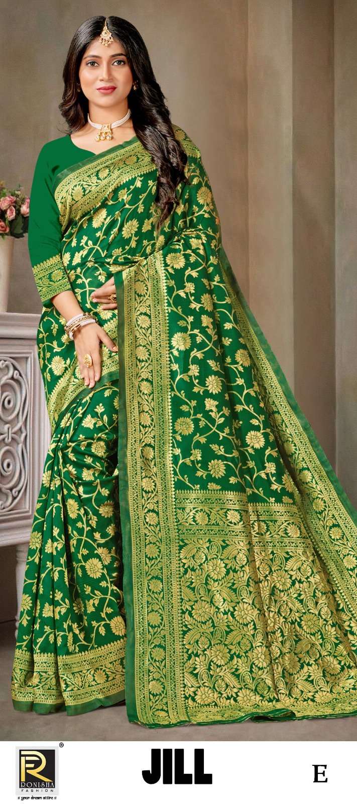 JILL  BY RONISHA SAREE SILK FABRICS SUPER HIT COLLECTION 